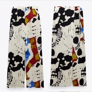 Zara printed parent pants limited edition